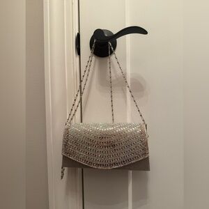 Elegant Silver Evening Clutch